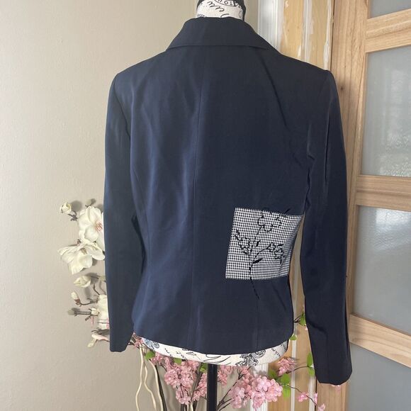 Susan Bristol Patchwork Multicolor Blazer Shoulder Pads Size 6 - Picture 7 of 8